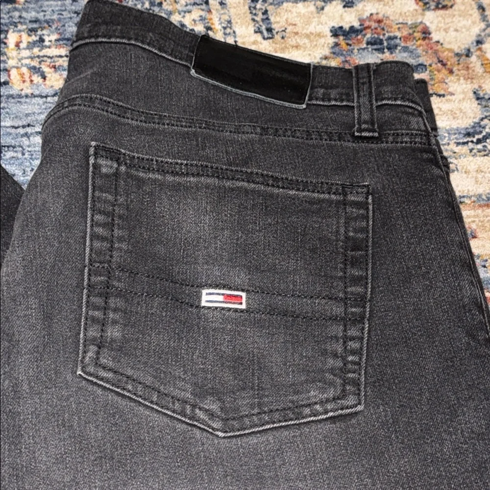 Tommy Hilfiger Charcoal Black Jeans Size 34x32 Men